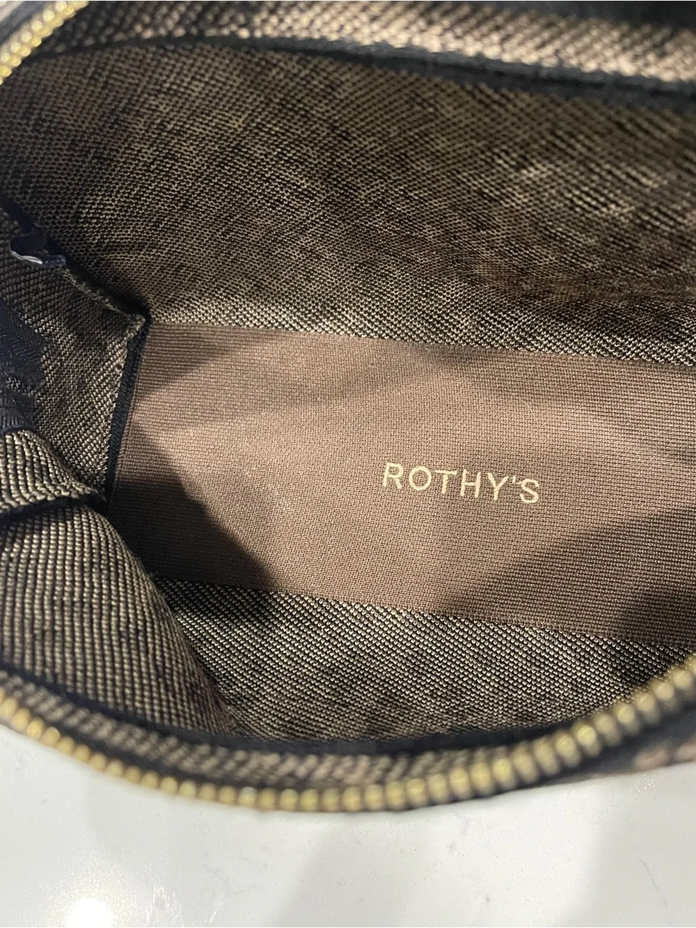 Rothy's Universal Pouch in the Cocoa Spot